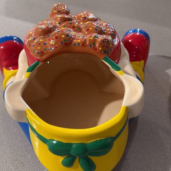 Caillou Ceramic Cookie Jar Excellent Condition Discontinued Primary Colours 11” - Picture 11 of 11